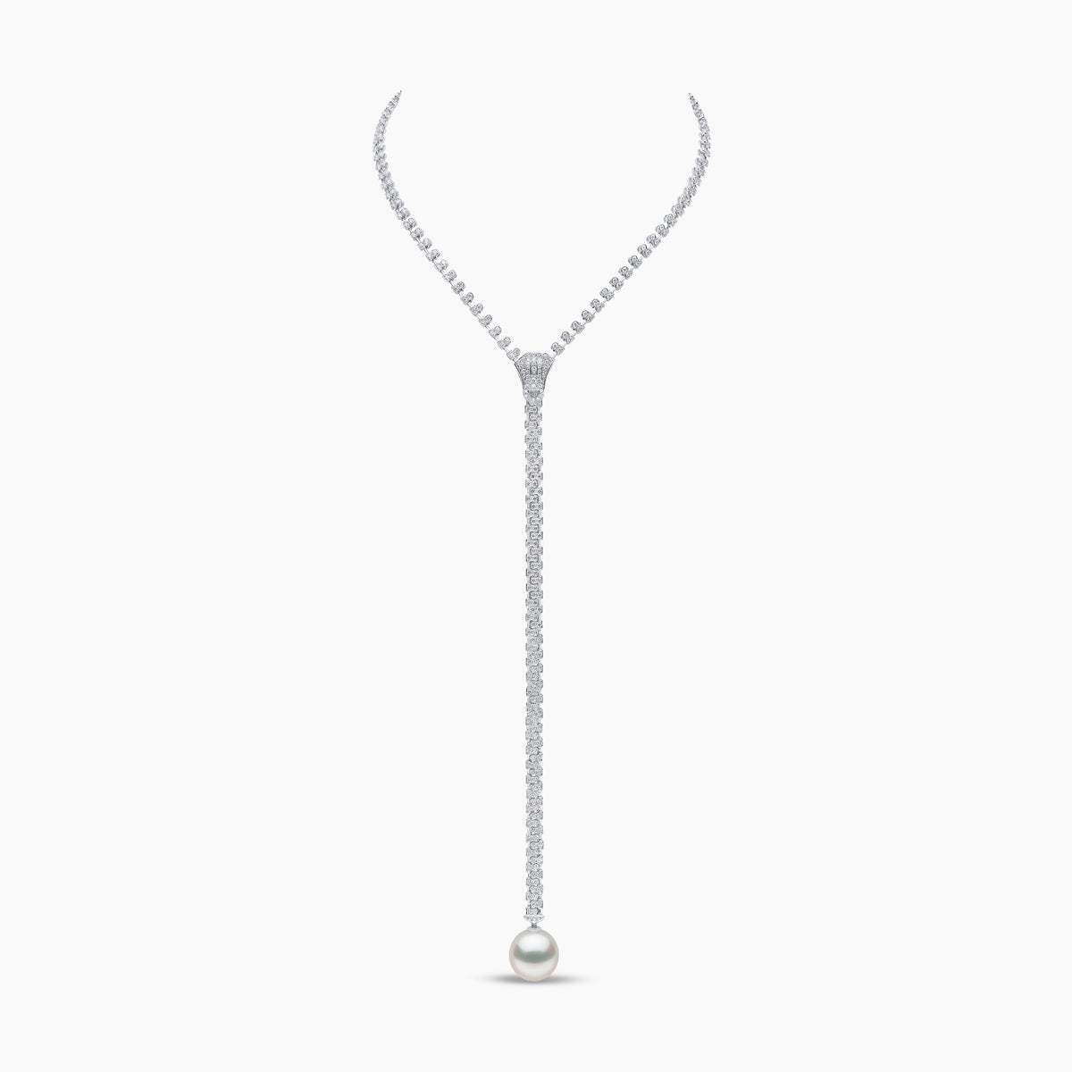 Zyyp South Sea Pearl and Diamond Zip Necklace | Yoko London Zyyp South Sea Pearl and Diamond Zip Necklace | Yoko London