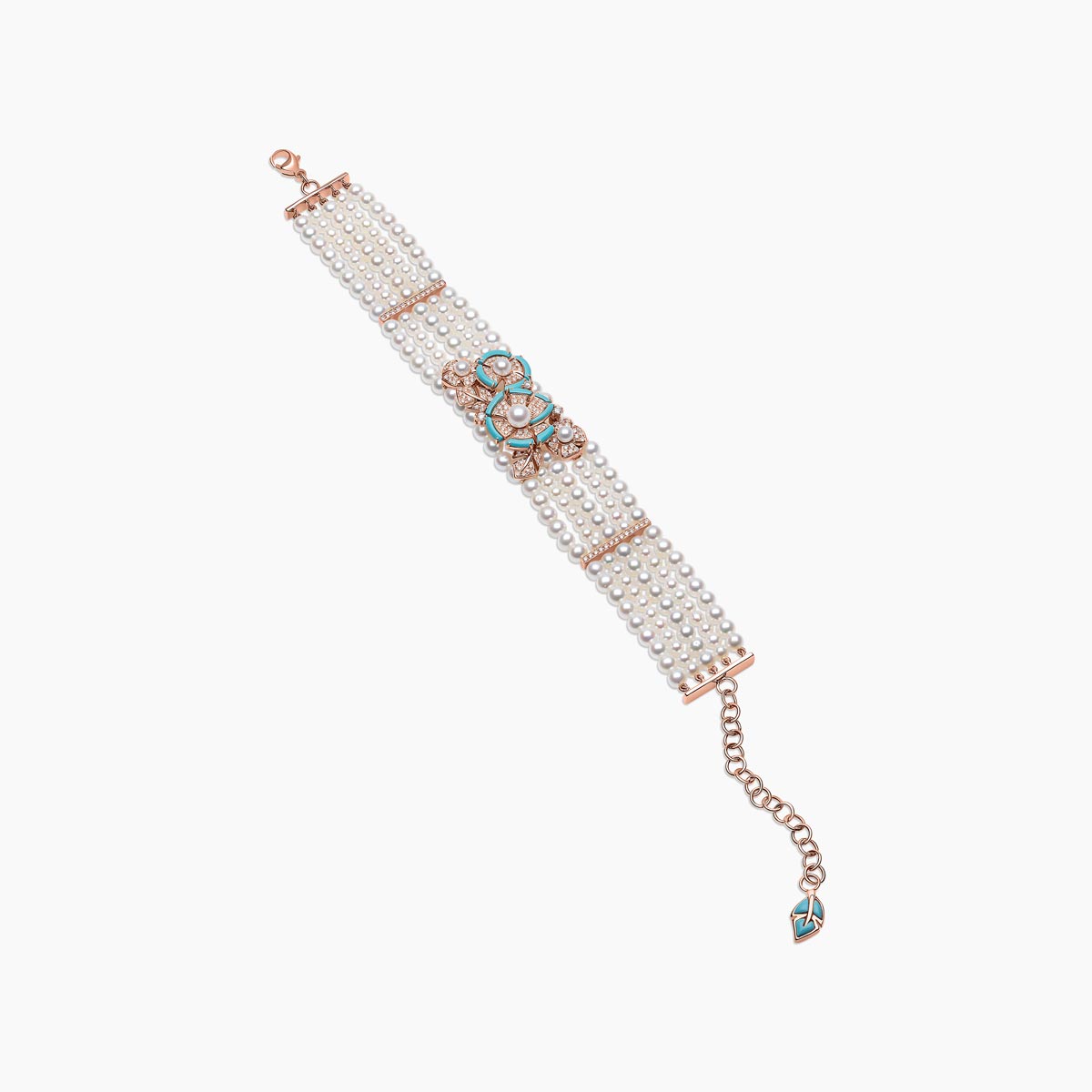 Rose Gold / White Freshwater