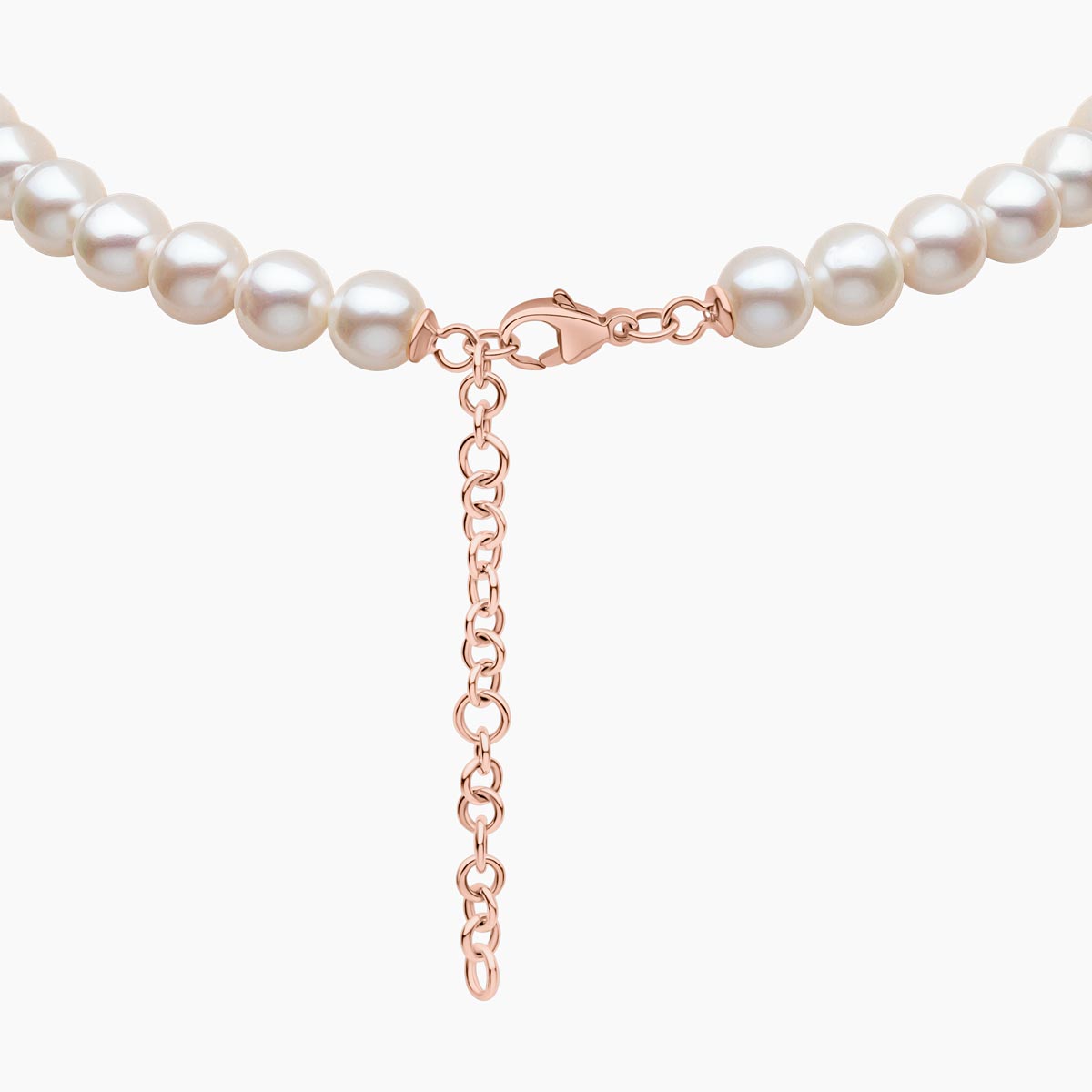 Rose Gold / White Freshwater