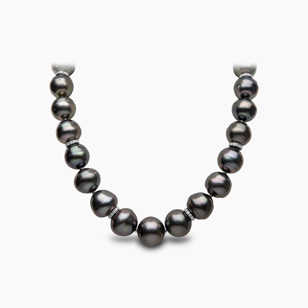 Baroque 18K Gold Black Baroque Tahitian Pearl Strand – Yoko London