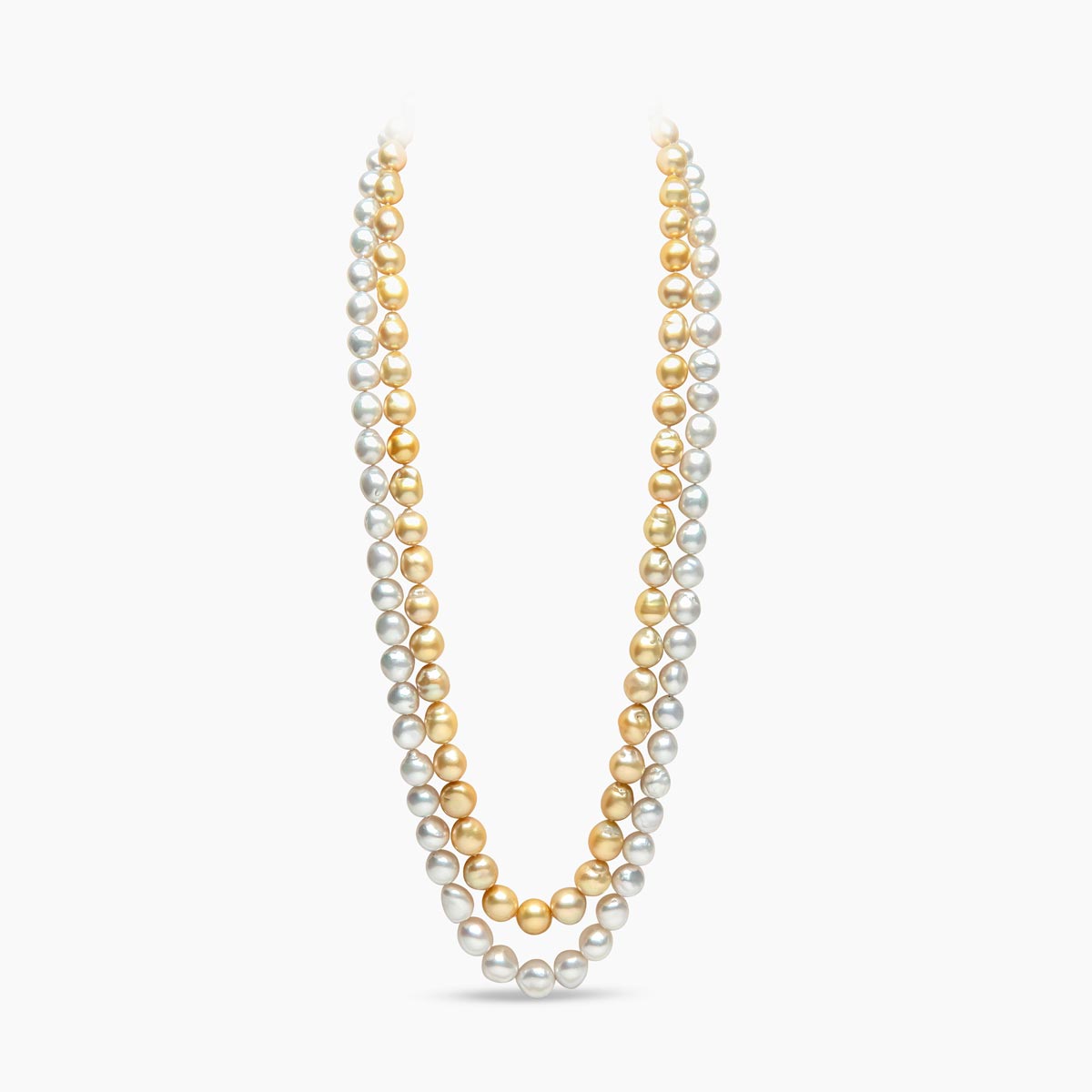 Baroque Pearl Double Row Necklace Yoko London