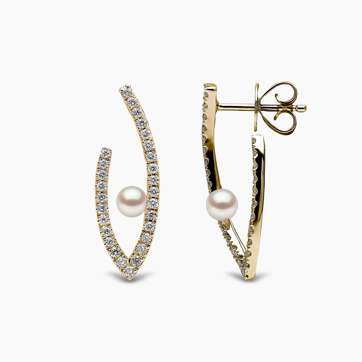 Yellow Gold / White Japanese Akoya