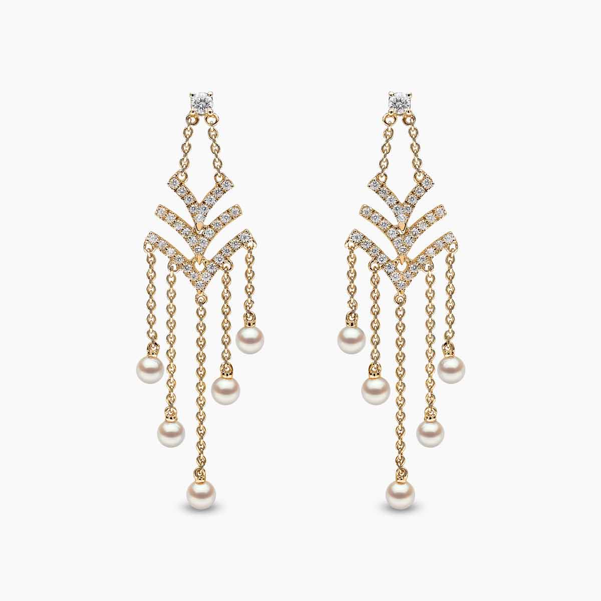 Yellow Gold / White Japanese Akoya