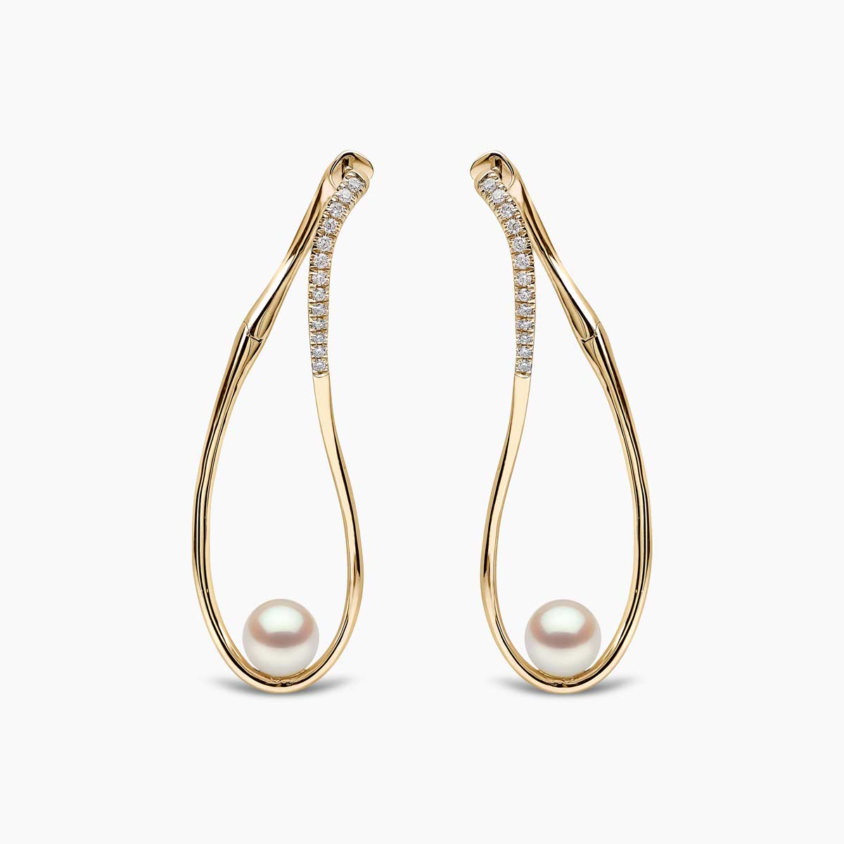 Yellow Gold / White Japanese Akoya