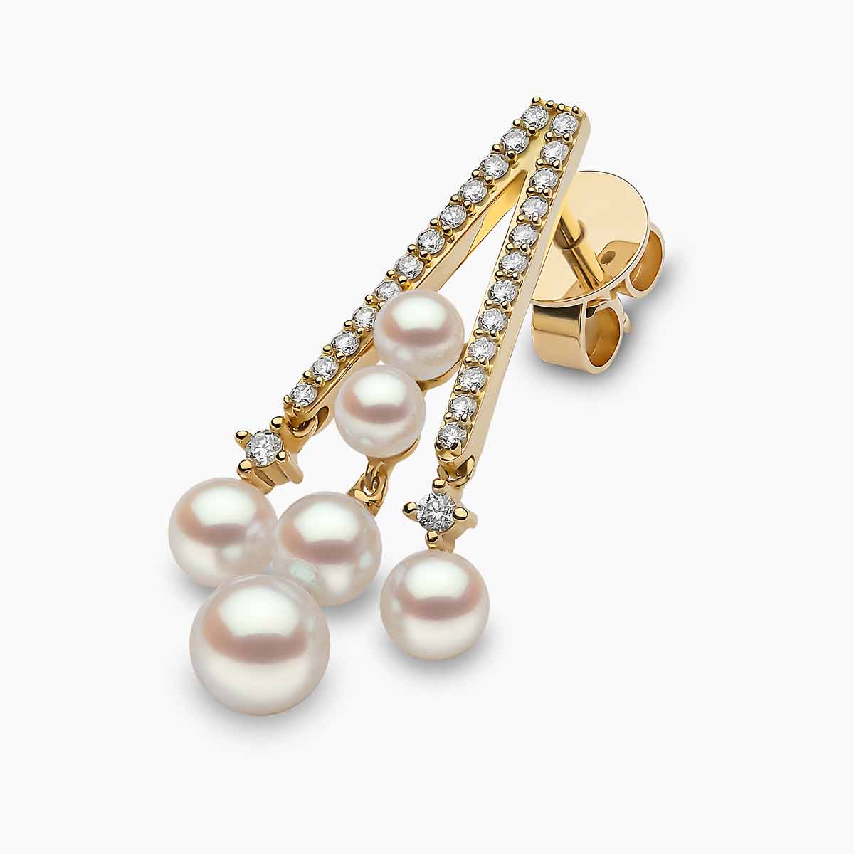 Yellow Gold / White Japanese Akoya