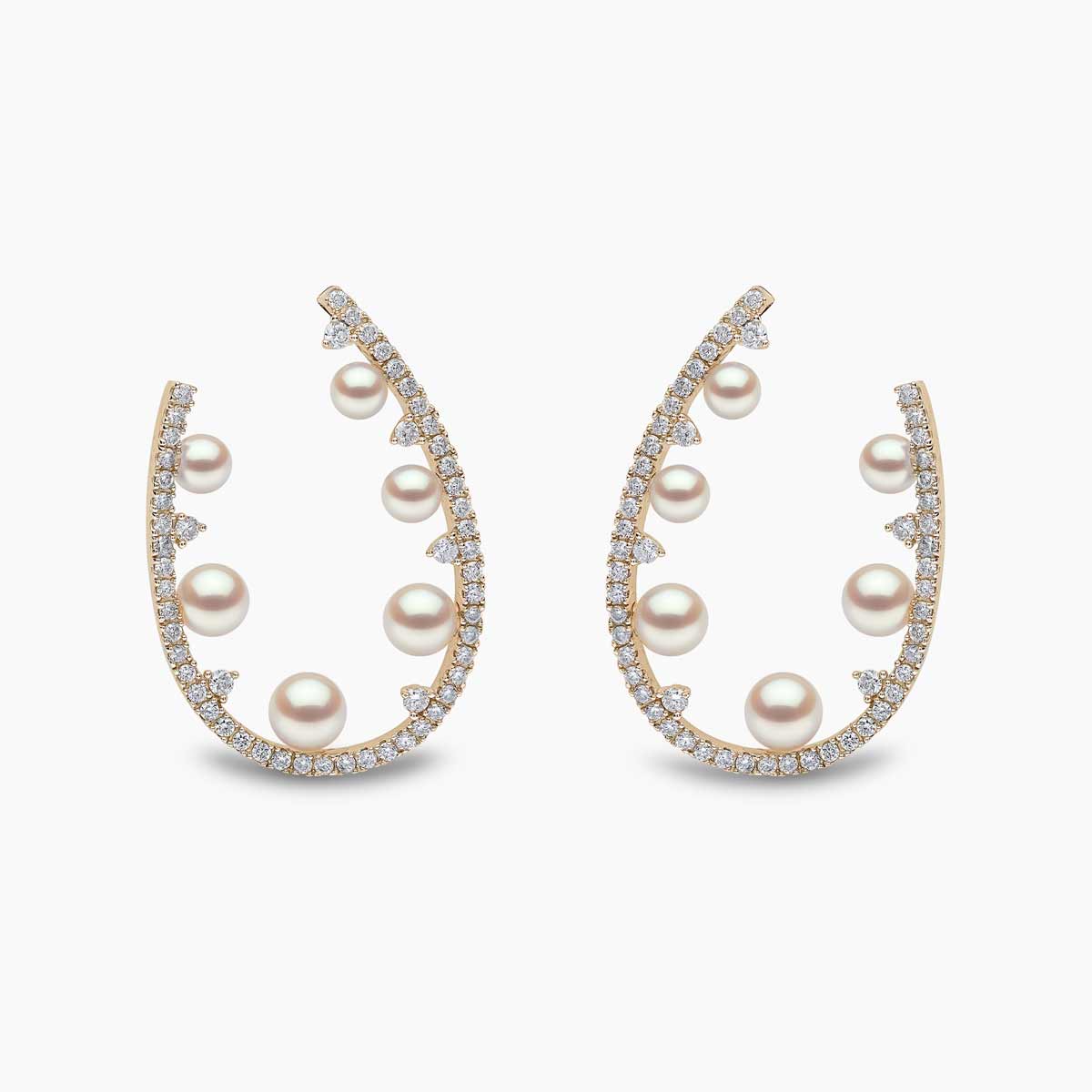 Yellow Gold / White Japanese Akoya