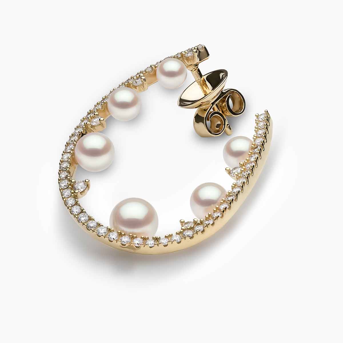 Yellow Gold / White Japanese Akoya