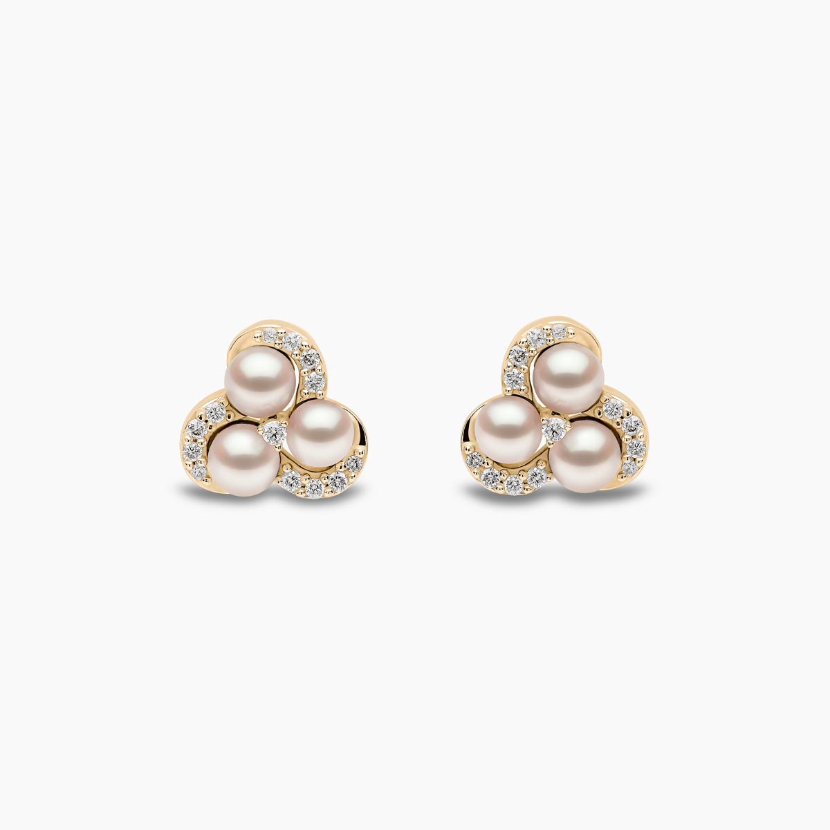 Yellow Gold / White Japanese Akoya