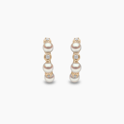 Yellow Gold / White Japanese Akoya