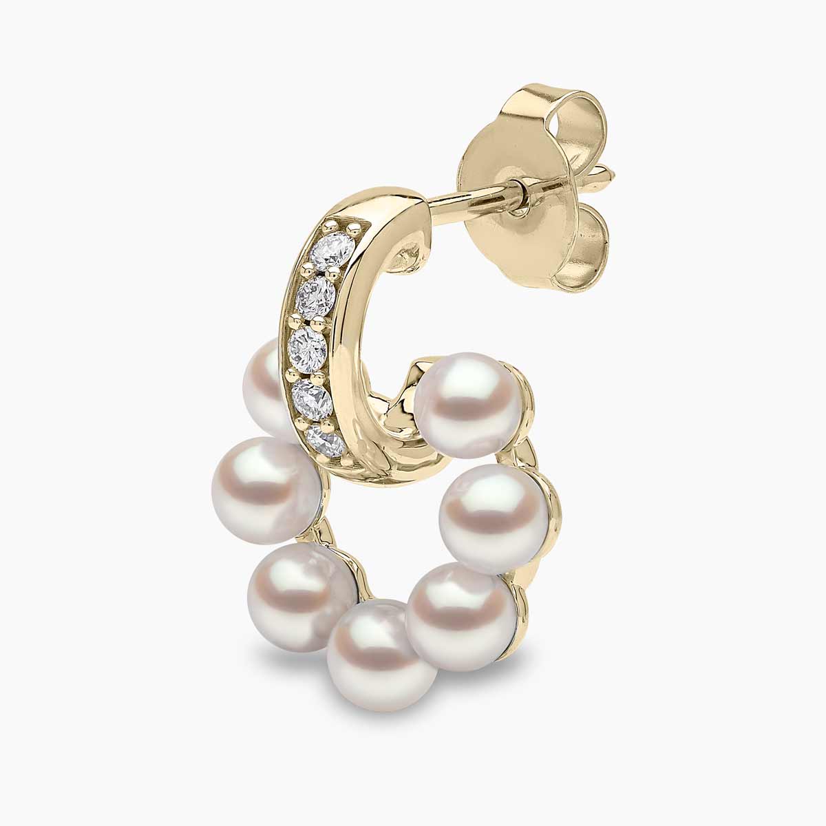 Yellow Gold / White Japanese Akoya