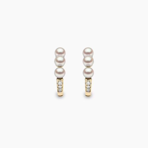 Yellow Gold / White Japanese Akoya
