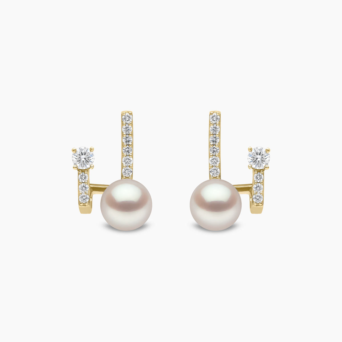 Yellow Gold / White Japanese Akoya