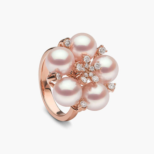 Rose Gold / White Japanese Akoya