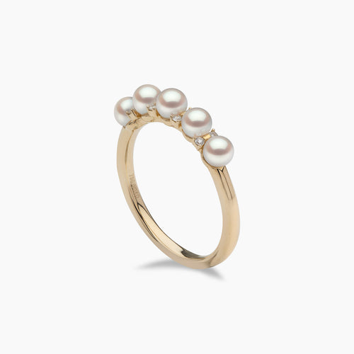 Yellow Gold / White Japanese Akoya