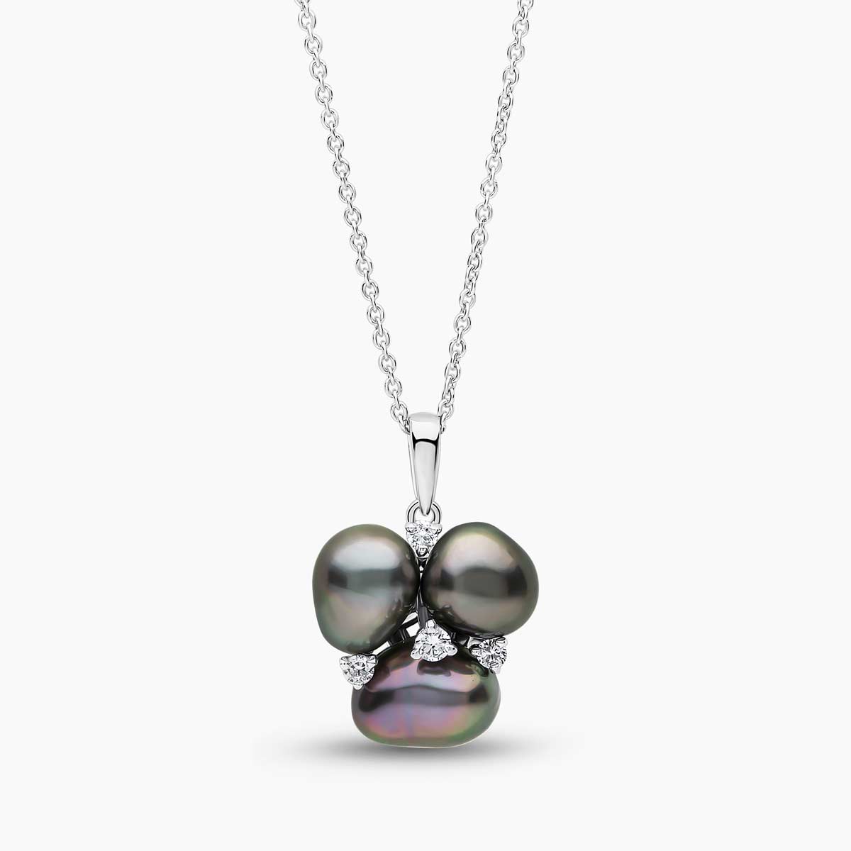 Black Tahitian / White Gold