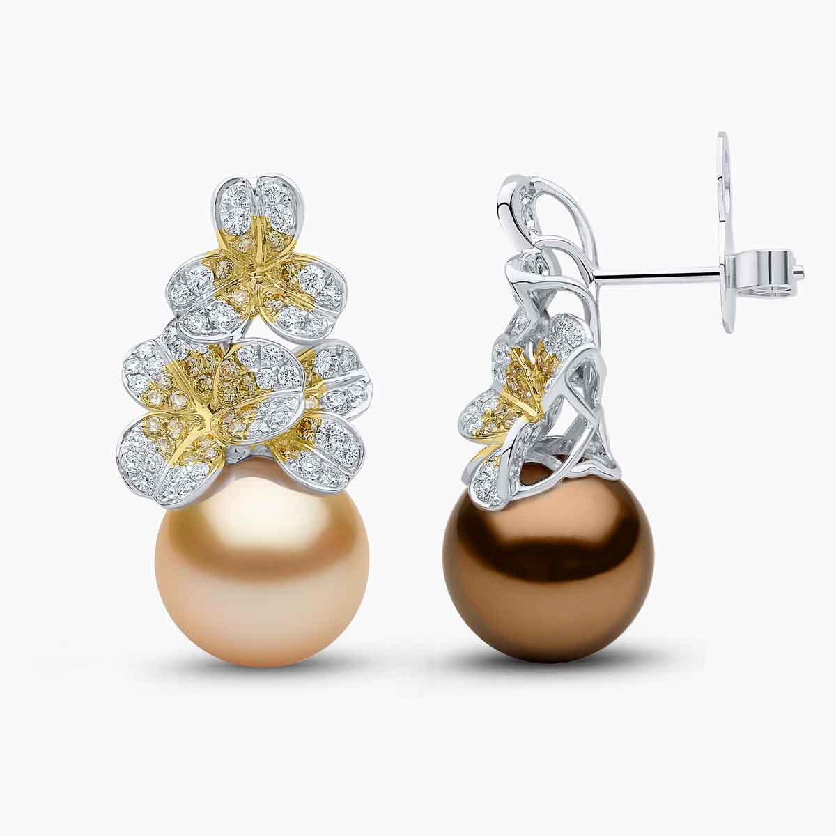 Chocolate Tahitian / White Gold