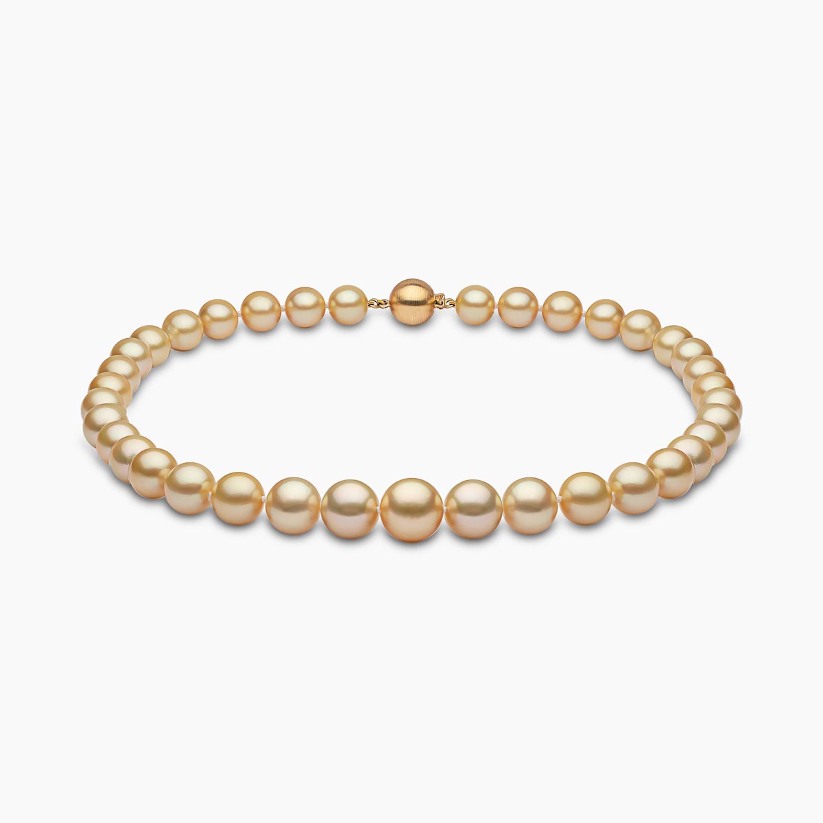 Classic 18K Gold Indonesian South Sea Pearl Single Strand Necklace