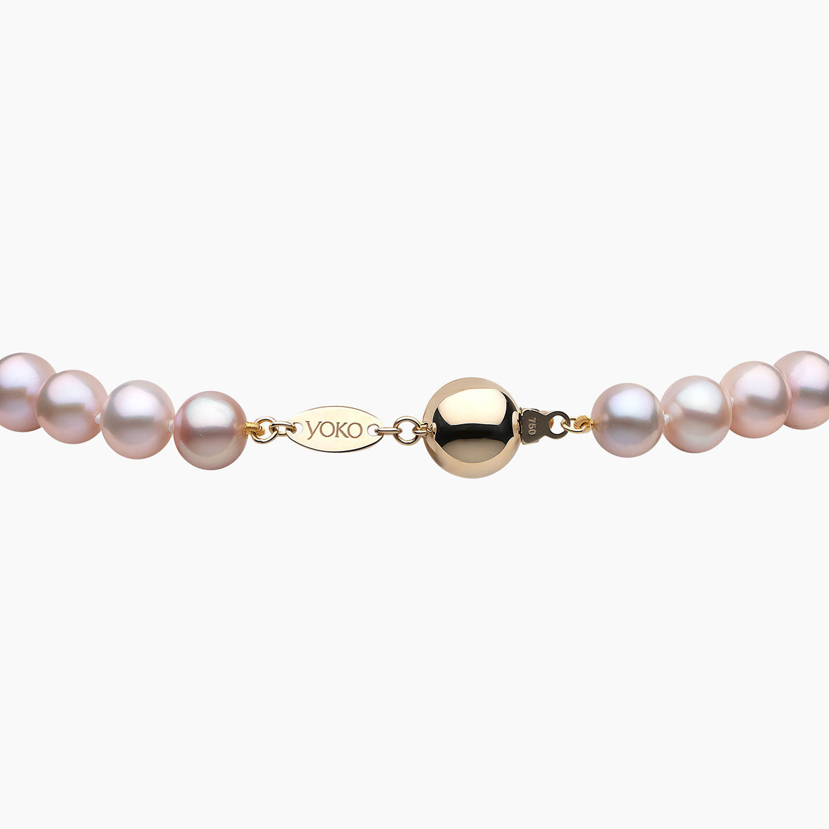 Yellow Gold / Pink Freshwater / 7mm