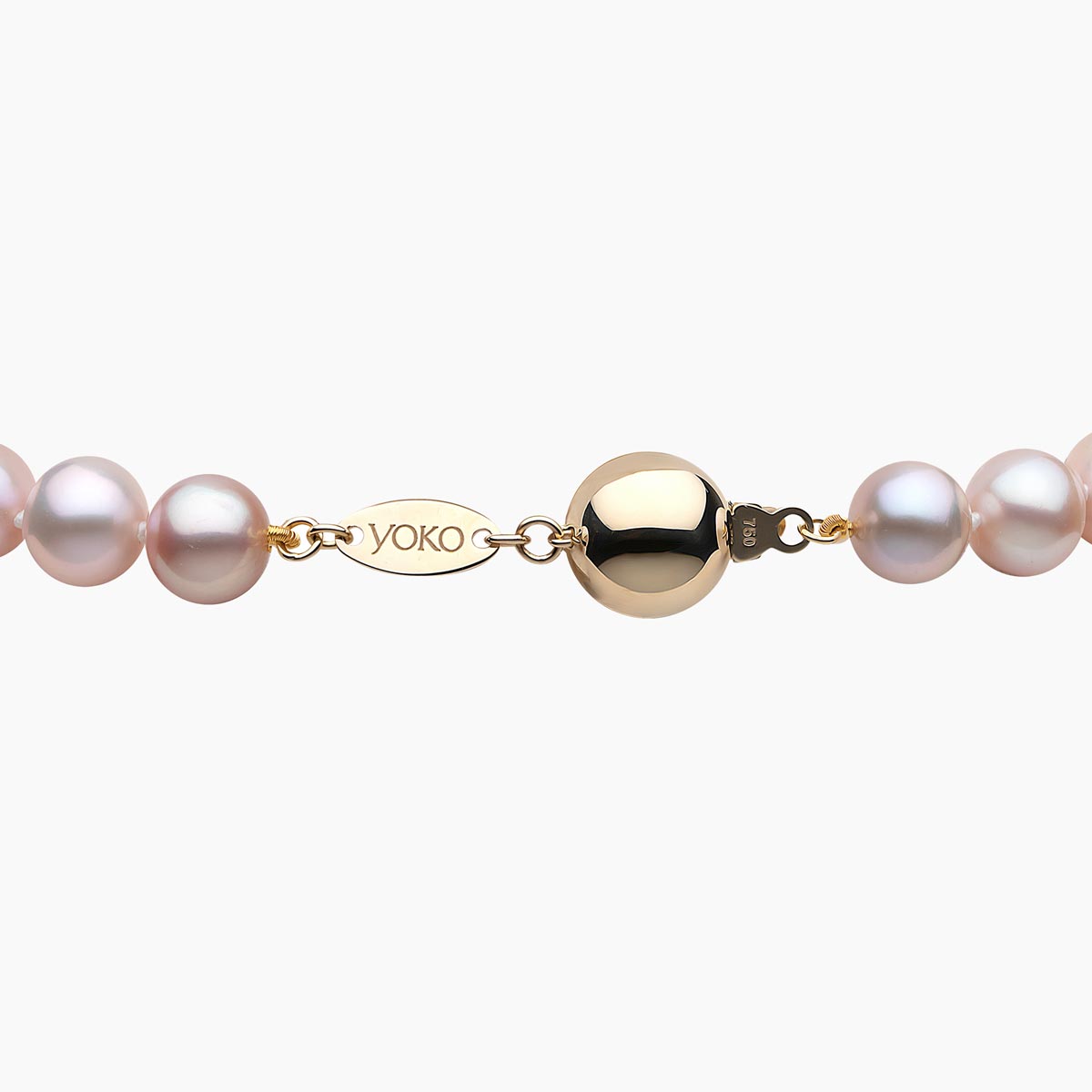 Yellow Gold / Pink Freshwater / 8mm
