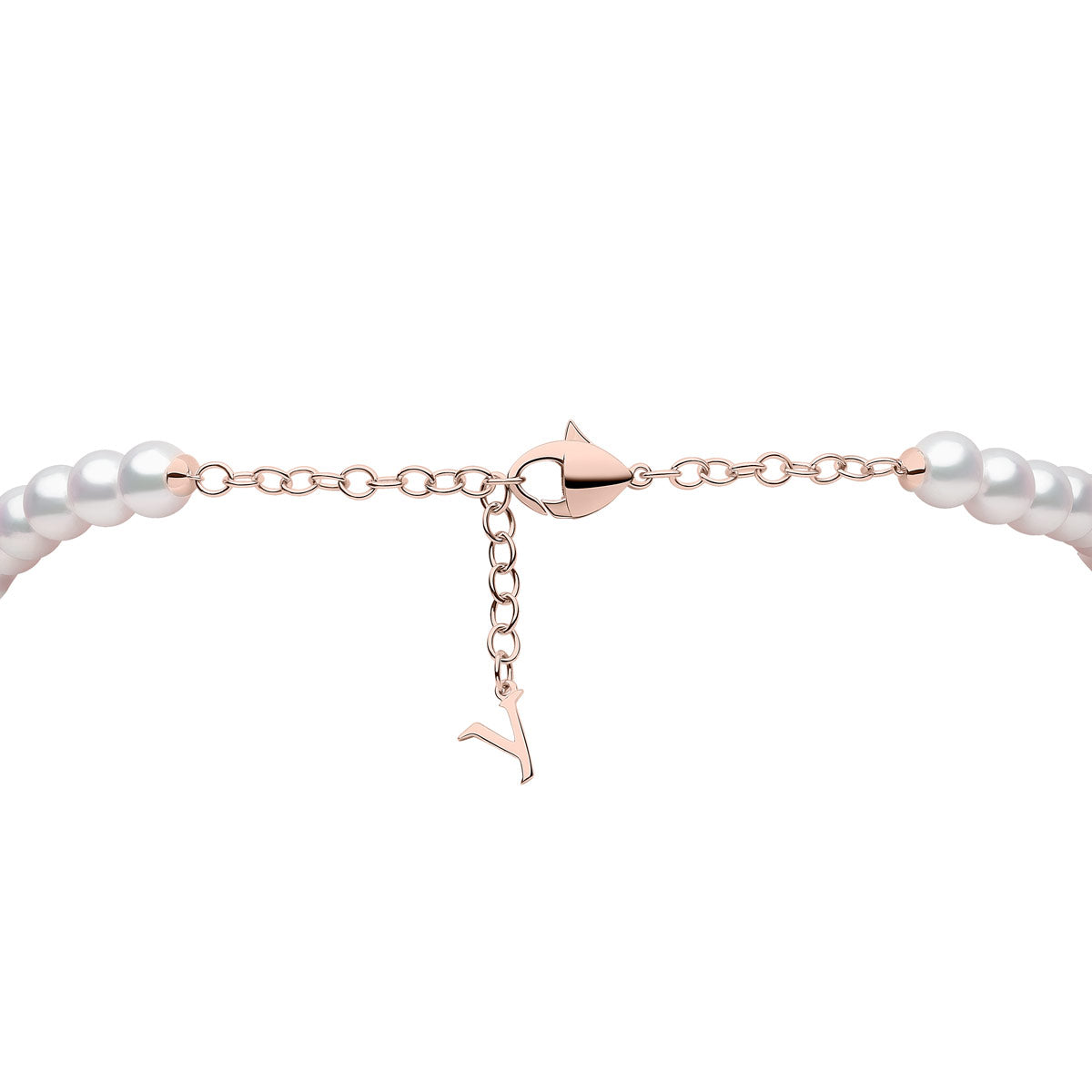 Rose Gold / White Freshwater