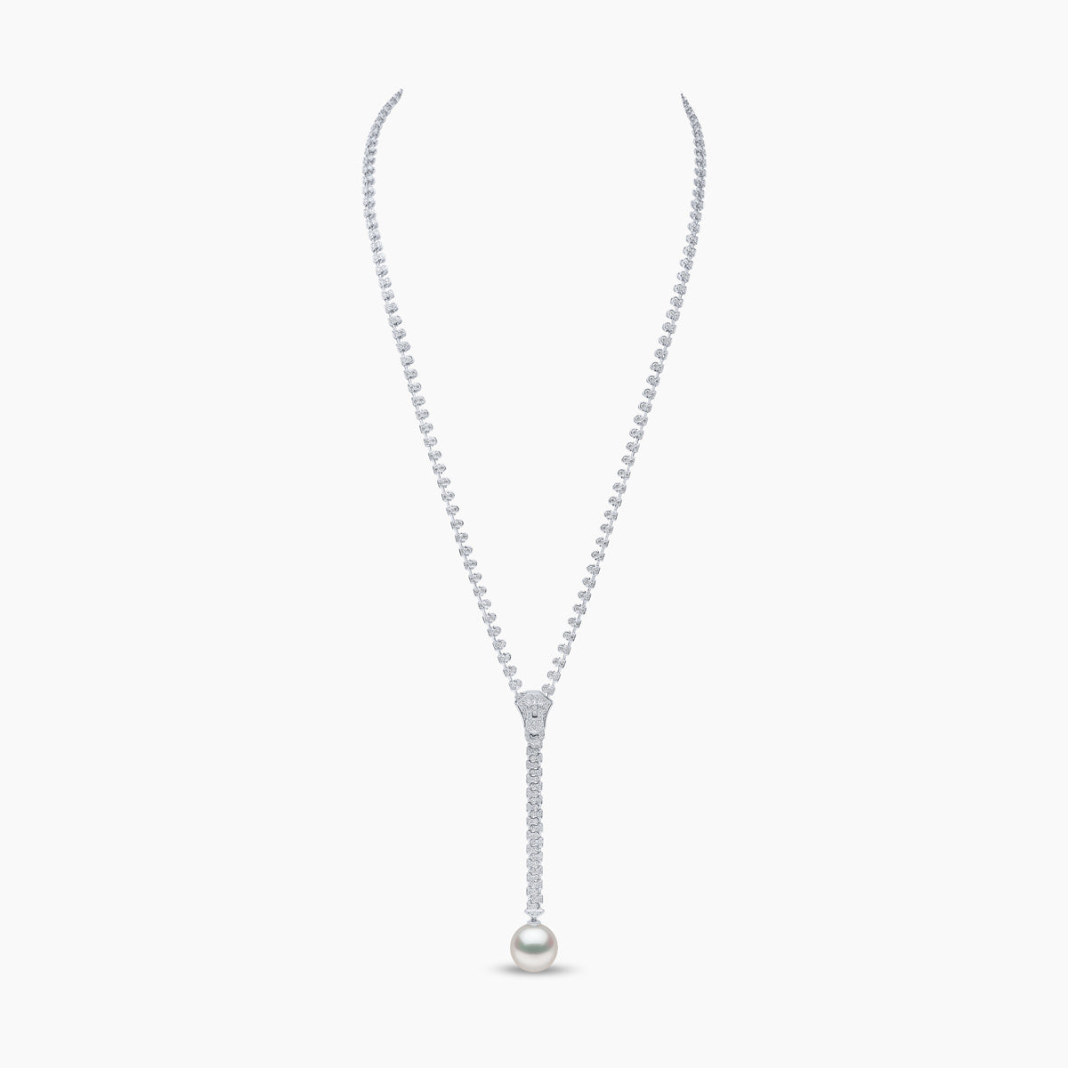 Zyyp South Sea Pearl and Diamond Zip Necklace | Yoko London