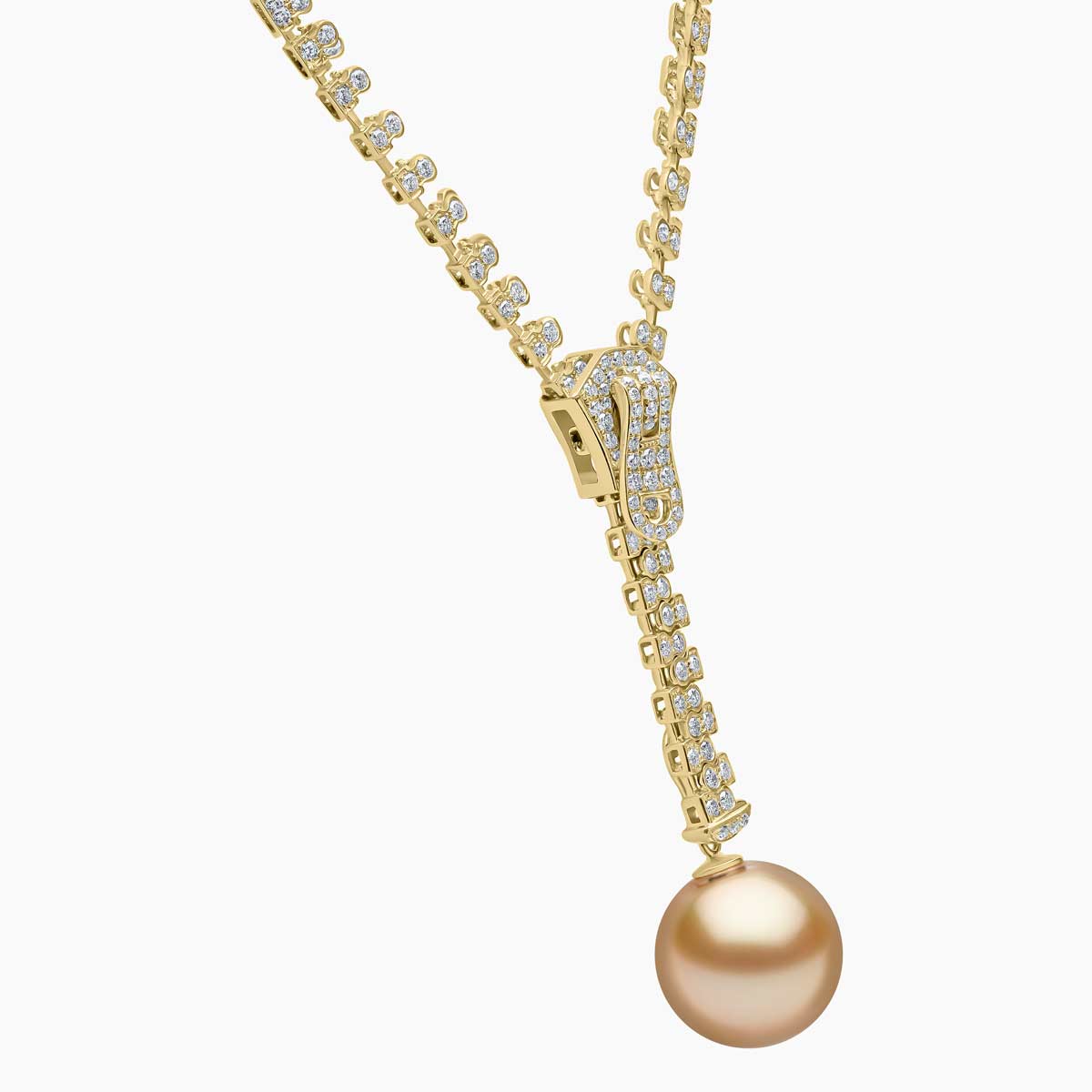 [LLOYD] 韓国☆10K GOLD☆London Note DIA Necklace 10K Yellow Gold 0.25 Carat Fashion Pendant-0829294-YG - P