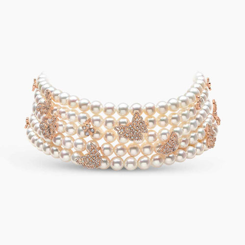 Rose Gold / White Freshwater