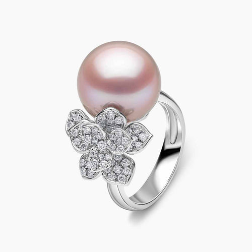 Pink Freshwater / White Gold