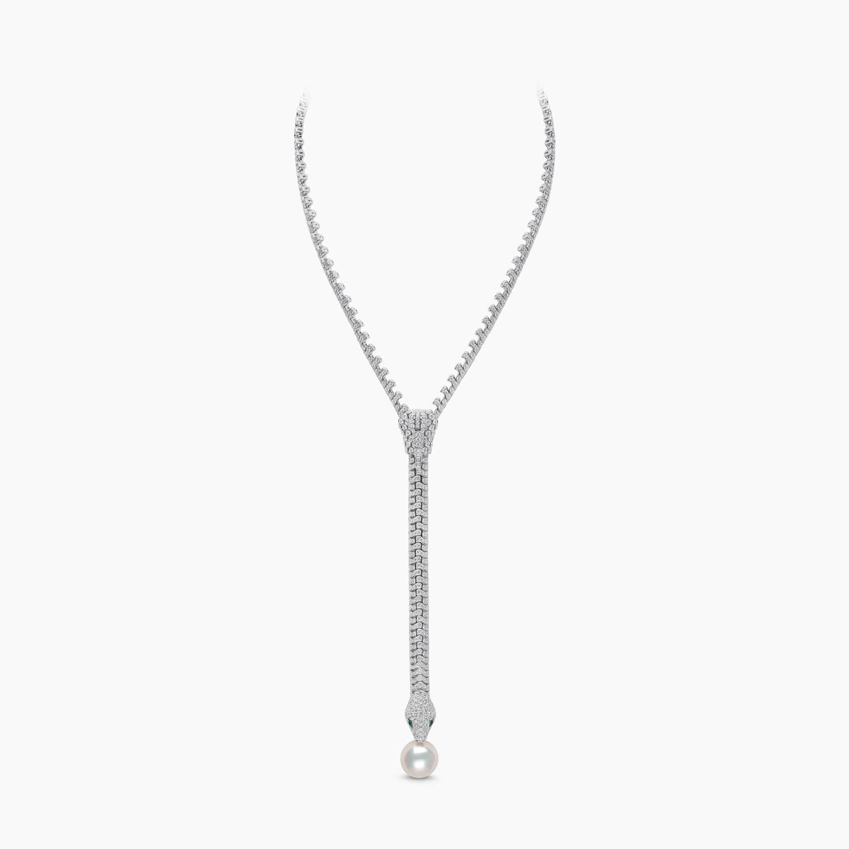アクセサリー Yoko Zyyp South Sea Pearl and Diamond Zip Necklace | Yoko London