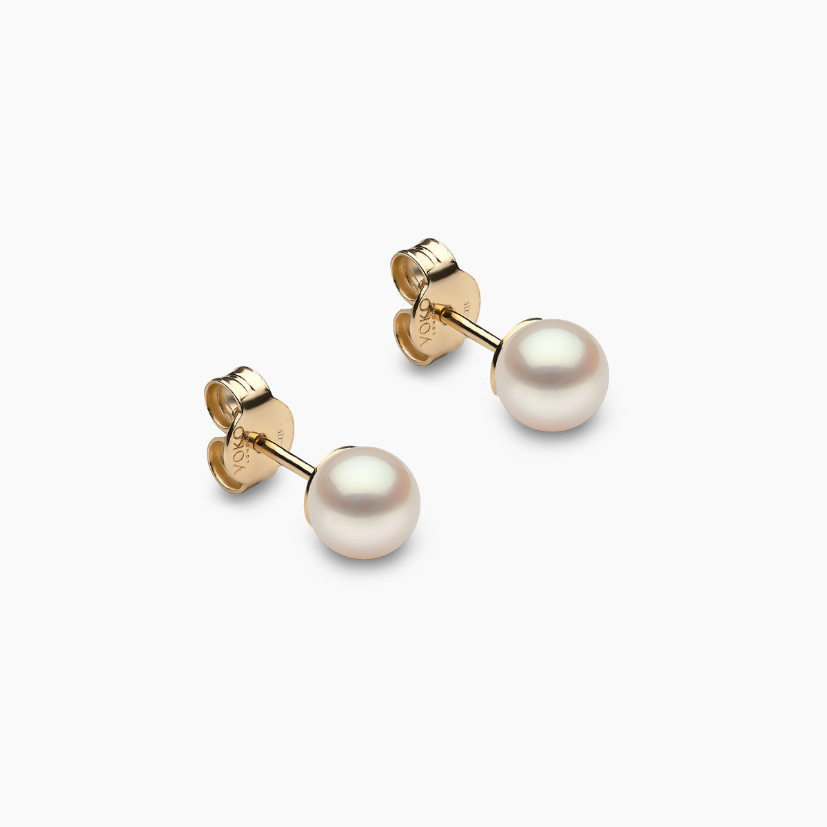 YOKO London 18ct White Gold 8mm Cultured Japanese Akoya Pearl Stud Earrings  - YOKO London - Pearls | TB Mitchell