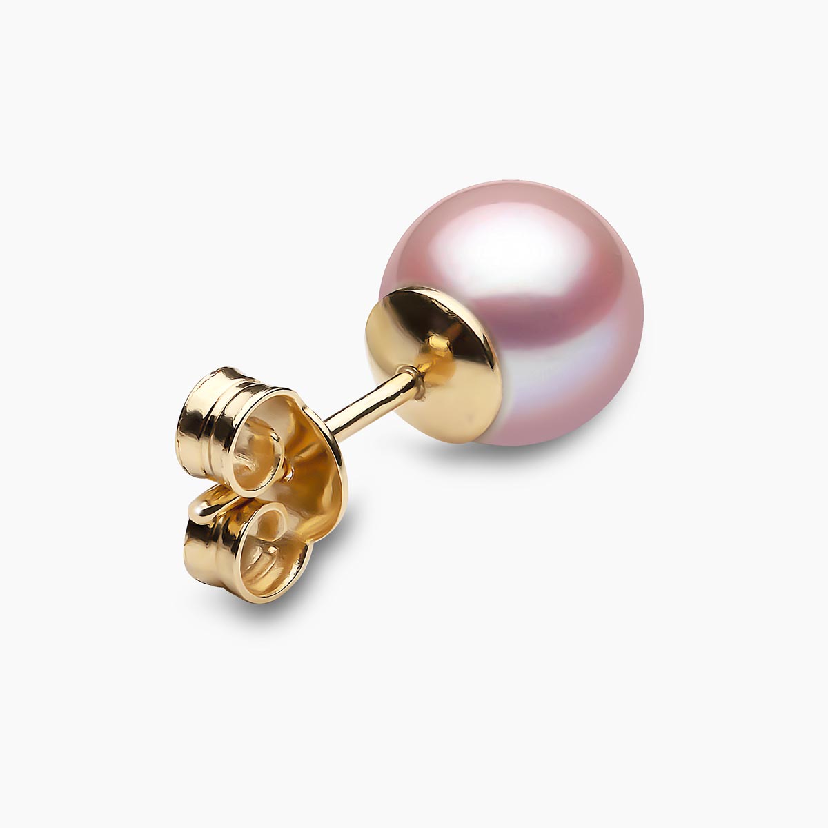 Yellow Gold / Pink Freshwater / 8mm