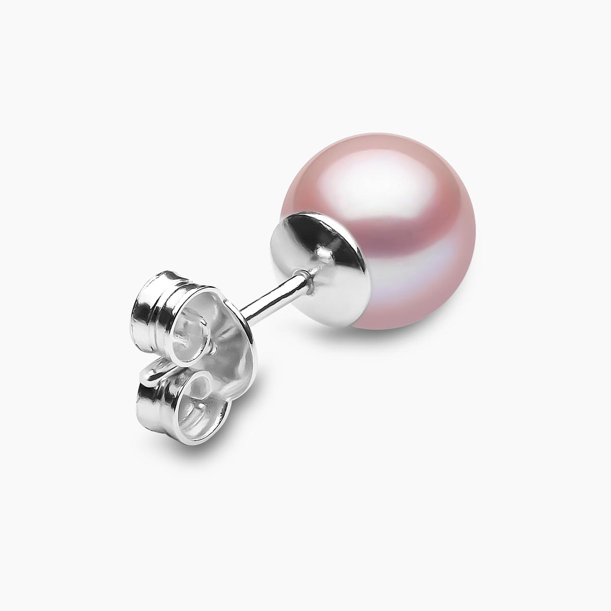 White Gold / Pink Freshwater / 8mm