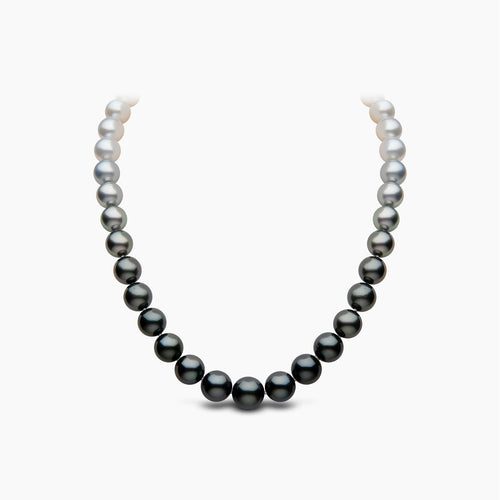 Ombré 18K Gold South Sea and Tahitian Pearl Necklace
