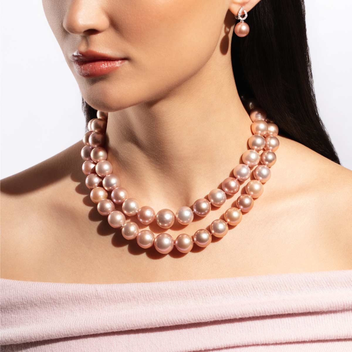 Yellow Gold / Pink Freshwater