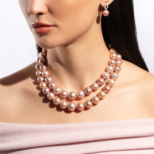 Yellow Gold / Pink Freshwater