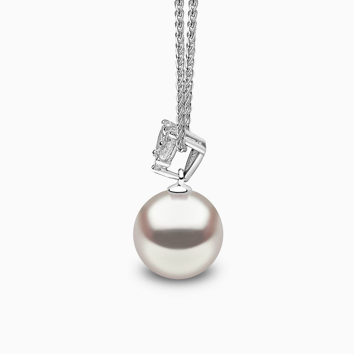 18K Gold South Sea Pearl and Diamond Necklace
