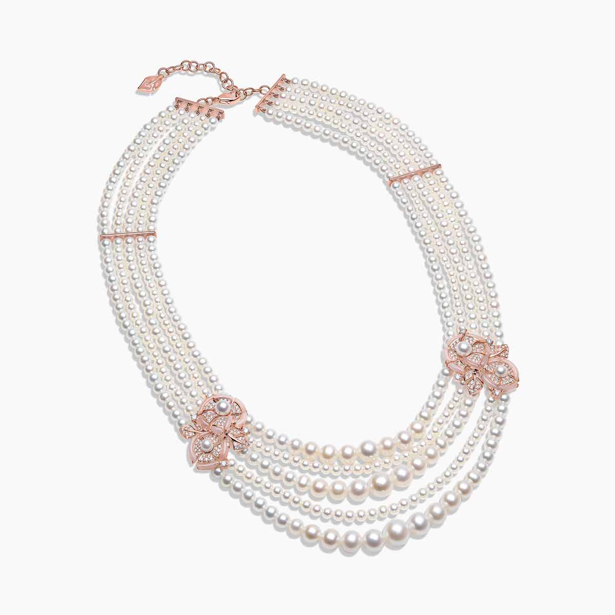Rose Gold / White Freshwater