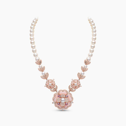 Rose Gold / White Freshwater