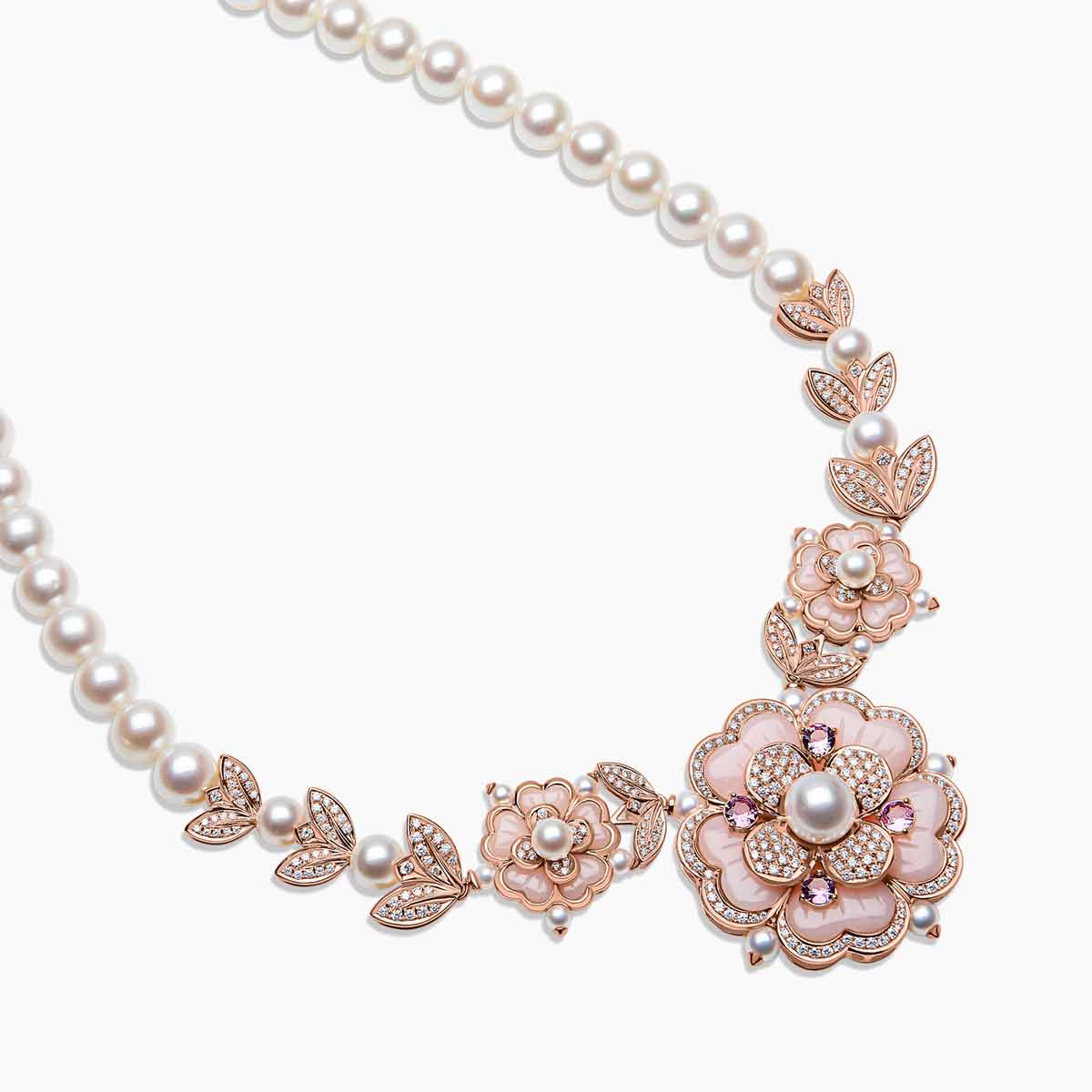 Rose Gold / White Freshwater
