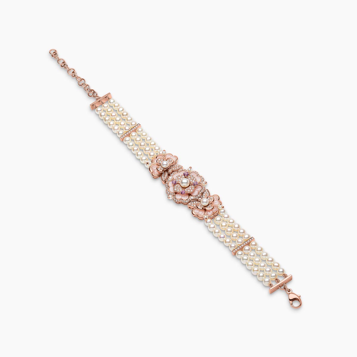 Rose Gold / White Freshwater