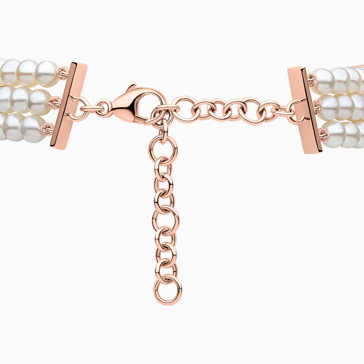 Rose Gold / White Freshwater