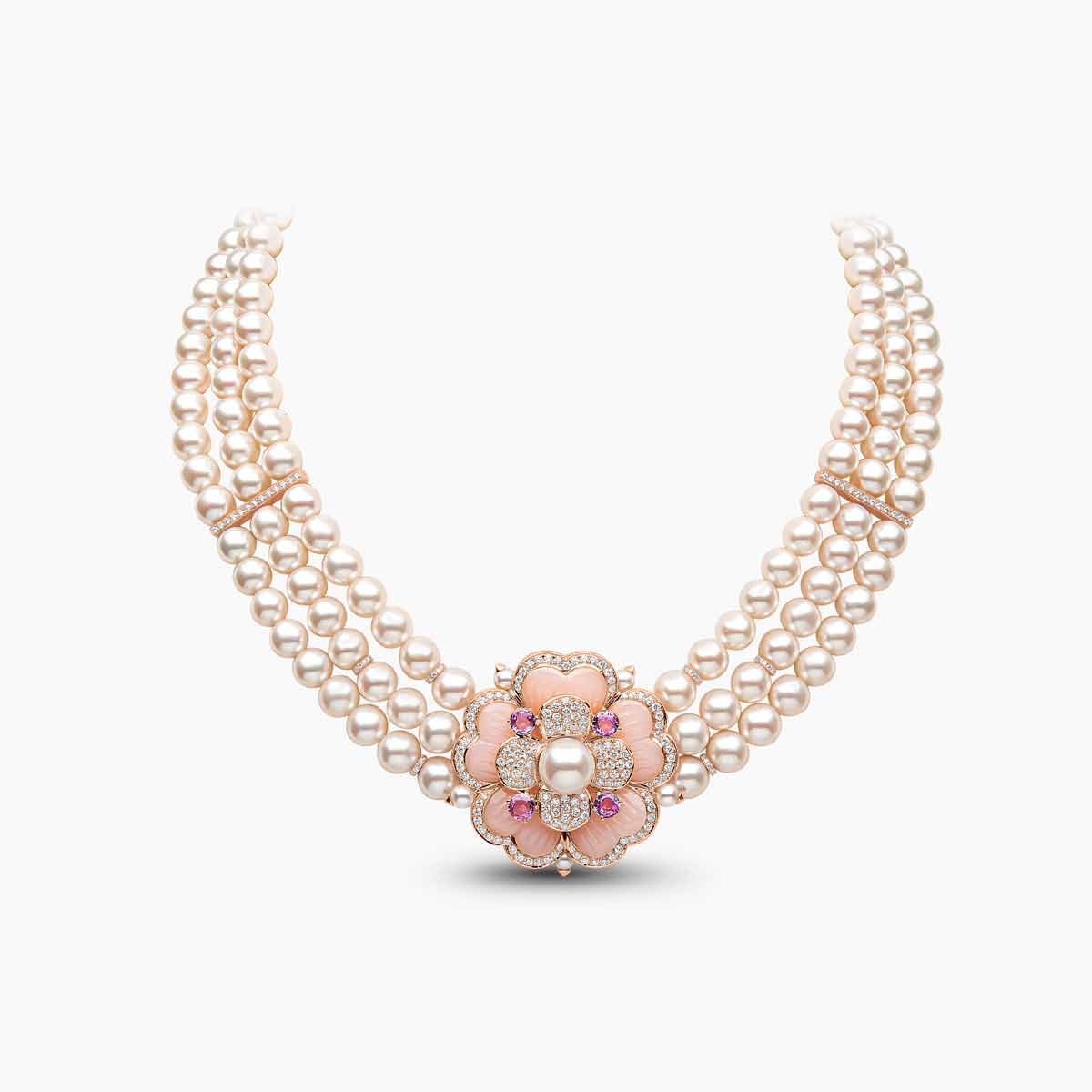 Rose Gold / White Freshwater 