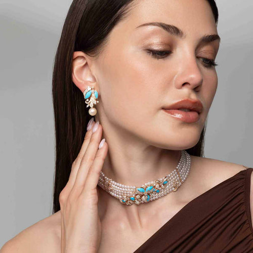 Rose Gold / White Freshwater