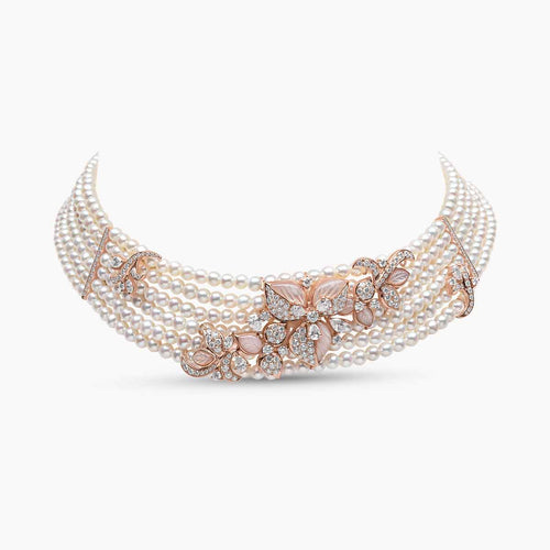 Rose Gold / White Freshwater