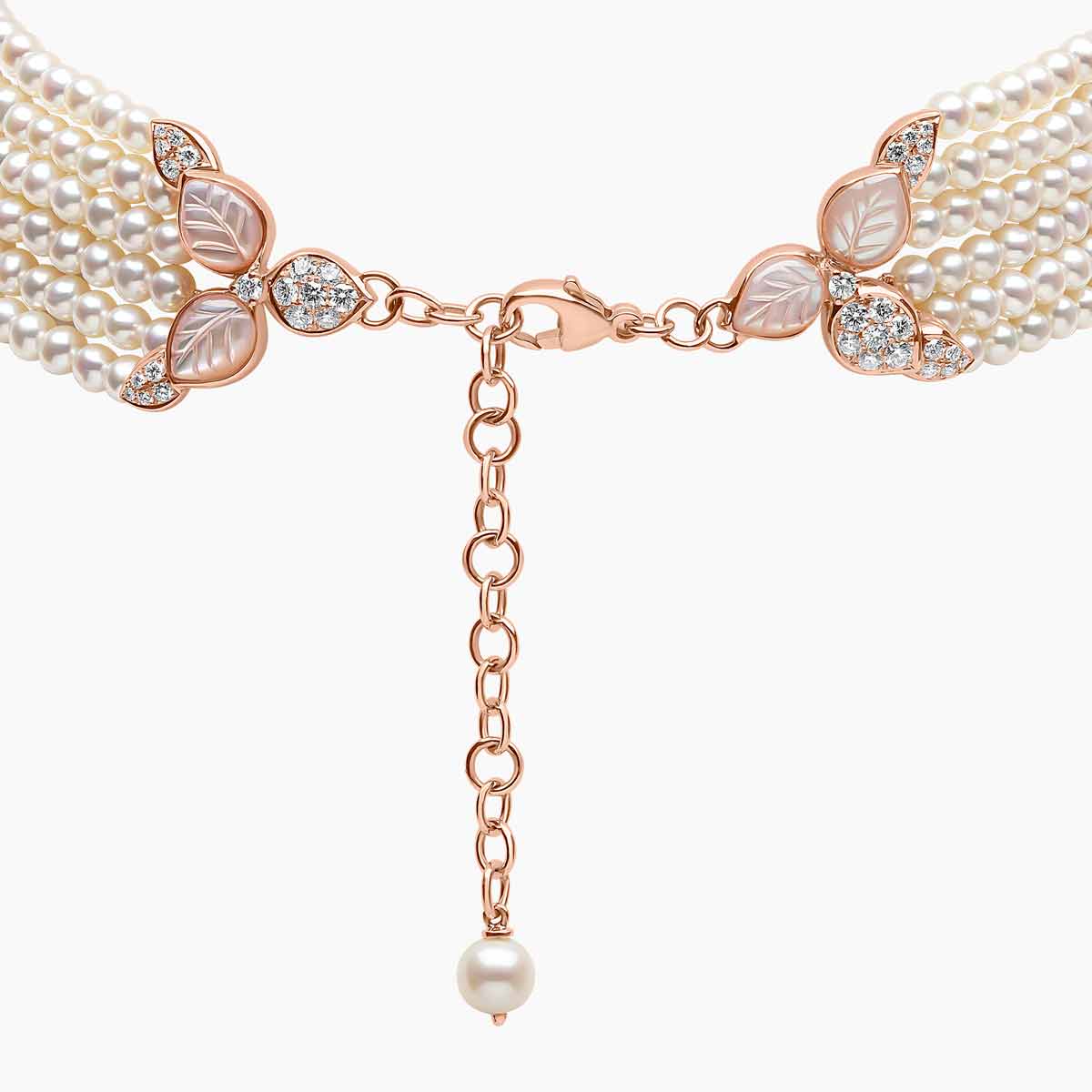 Rose Gold / White Freshwater