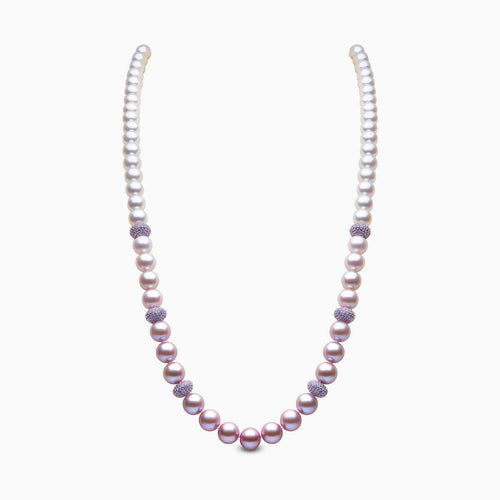 Ombré 18K Gold Akoya and Freshwater Pearl Necklace