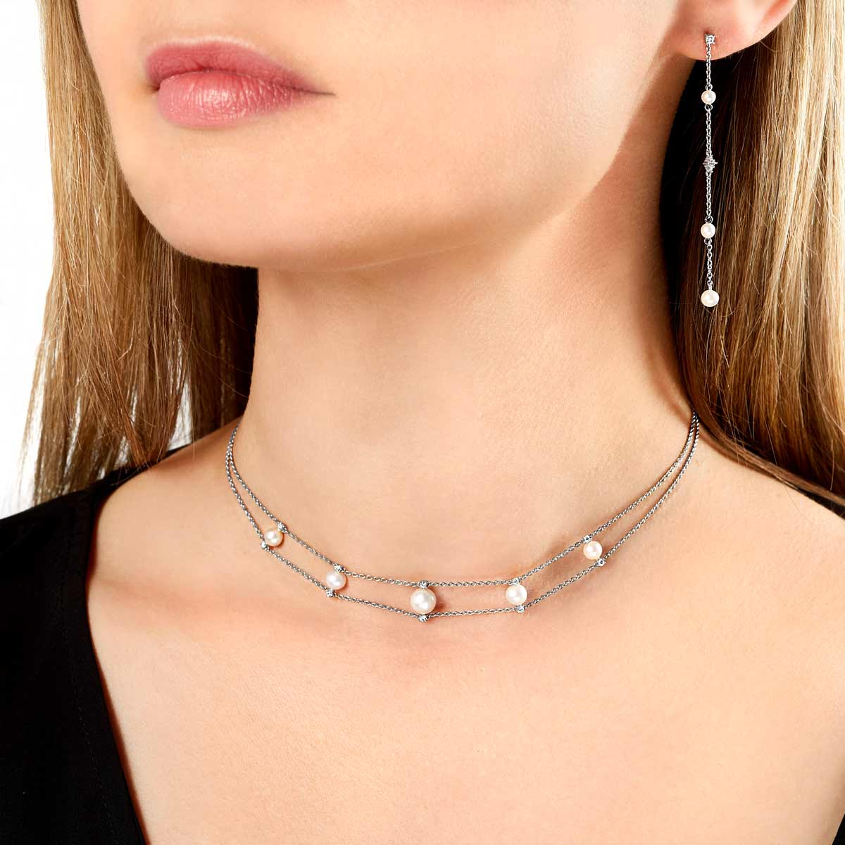 【TATIANA】CLASSIC PEARL CHOKER NECKLACE_NZ1042~ネックレス TATIANA] Classic Pearl Choker Necklace ネックレス アクセサリー