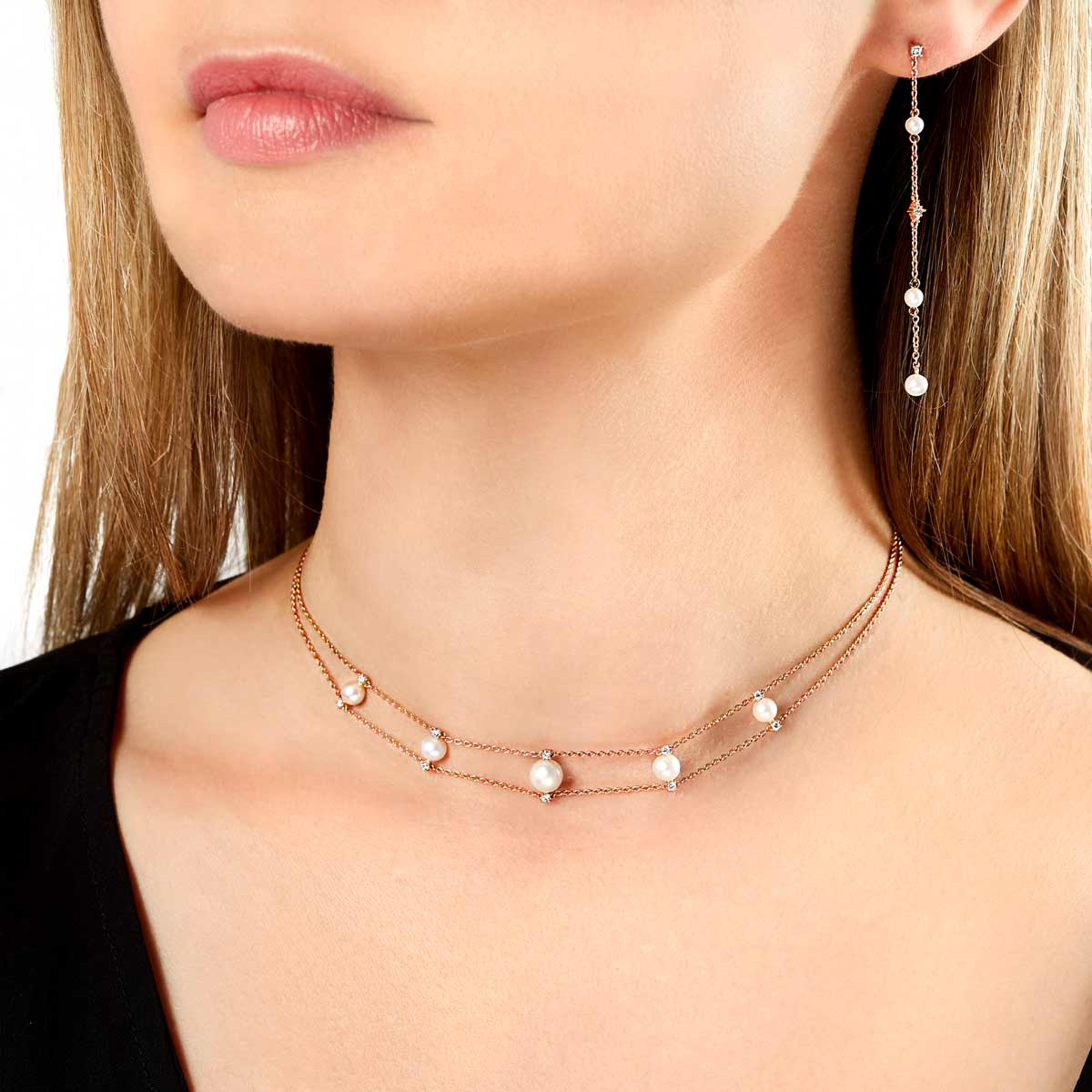 ネックレス・ペンダント wing bling 14k parte natural freshwater pearl choker necklac ルボンボン les bon bon glow pearl necklace BOB387 / パール