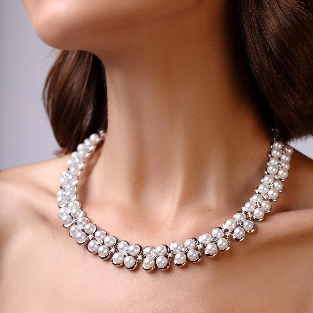 ★PEARLY MORE★ Rose and Pearl Daily Necklace chopard-happy-hearts-18ct-rose