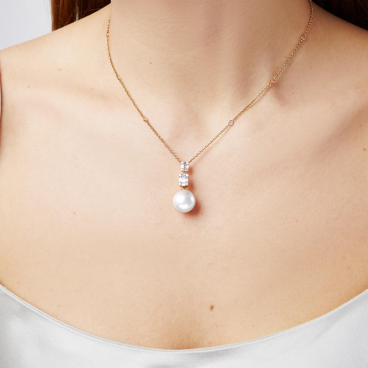 ★PEARLY MORE★ Drop Pendant Daily Necklace Drop Necklace with Pearl | Birks Rock & Pearl